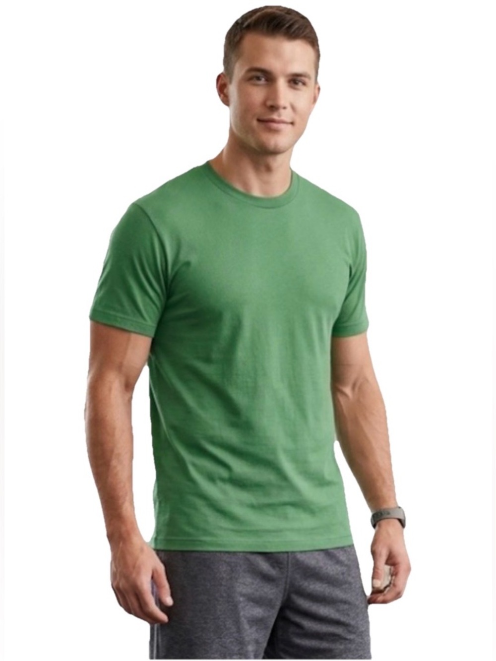 Sporty & Rich Men’s Green Short Sleeve Cotton T-Shirt Size Medium